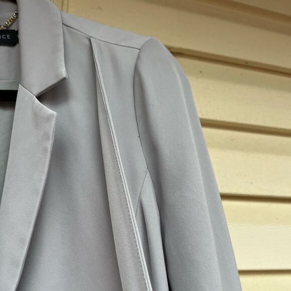 Lavish Alice grey vintage long sawn in ties coat w/free panels, fabulous, XS - Picture 4 of 13